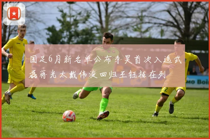 国足6月新名单公布李昊首次入选武磊蒋光太戴伟浚回归王钰栋在列